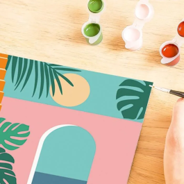 Ravensburger Pintar por Números 25524 Modo Vacaciones 24x30 cm para Adulto