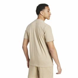 Camiseta de Manga Corta Hombre Adidas Seasonal Essentials Melange Beige