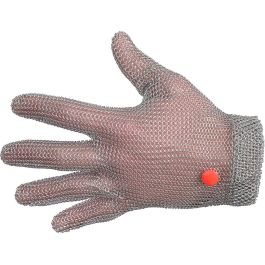 Juba Guante de Malla de Acero Inoxidable Talla XL Gris Ambidextro, Protección Cortes y Pinchazos EN 1082-1:1997