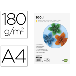 Liderpapel Cartulina A4 180g/m2 Oro Paquete de 100 Hojas Precio: 9.68999944. SKU: B18PN5LLMV