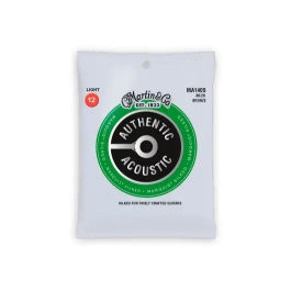 MARTIN Juego Acústica Authentic Silked Bronze 80/20 Light 12-54 Precio: 9.68999944. SKU: B15DQ423S9