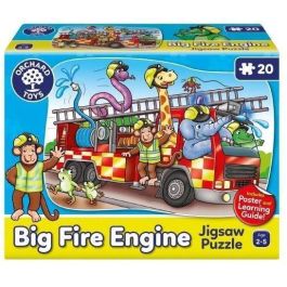 Gran Camión de Bomberos - Puzzle - HUERTO - 20 p Gran Camión de Bomberos - Puzzle - HUERTO - 20 p