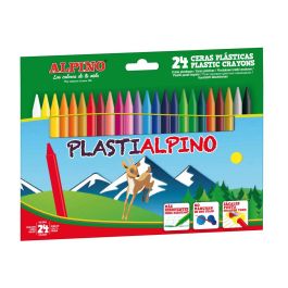 Alpino Ceras Plásticas Plastialpino 115 mm No Manchan Estuche De 24 C-Surtidos