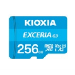 Kioxia EXCERIA G3 256 GB MicroSDXC UHS-I Clase 10 U3 V30 - 160 MB/s Lectura, Resistente a golpes y agua Precio: 21.78999944. SKU: B1AM655QGP