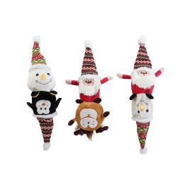 DKD Home Decor Peluche Navidad Tradicional 12 Unidades Multicolor 14 x 14 x 14 cm