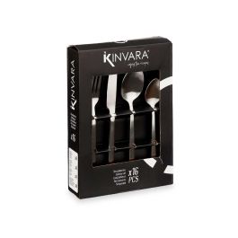 Kinvara Set de 16 Piezas de Cubiertos de Acero Inoxidable 410 SS, Acabado Plata Mate - Incluye 4 Cuchillos, 4 Tenedores, 4 Cucharas y 4 Cucharas de Té (6 Unidades) Kinvara Set de 16 Piezas de Cubiertos de Acero Inoxidable 410 SS, Acabado Plata Mate - Incluye 4 Cuchillos, 4 Tenedores, 4 Cucharas y 4 Cucharas de Té (6 Unidades)