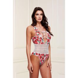 Body Baci Lingerie Floral & Lace Blanco Multicolor M/L