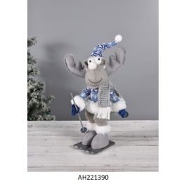 DKD Home Decor Figura de Navidad Moderna Reno de Poliéster Azul 16x38x17 cm Precio: 9.13308. SKU: B1B5JHSBDN