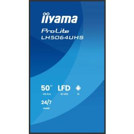 Monitor Iiyama 65" 3840X2160, Uhd Va Dled Panel, Haze 25% 500Cd/M², Landscape And Portrait, Speakers 2X 10W, 2X Hdmix 1X Usb-C , Usb 2.0 X2, Wifi, Lan, Media Play Usb Port, Control Lan / Rs232C, Iisignage2 (Cms/Dms), Android 14 (Lh654Uhs-B1Ag) Monitor Iiyama 65" 3840X2160, Uhd Va Dled Panel, Haze 25% 500Cd/M², Landscape And Portrait, Speakers 2X 10W, 2X Hdmix 1X Usb-C , Usb 2.0 X2, Wifi, Lan, Media Play Usb Port, Control Lan / Rs232C, Iisignage2 (Cms/Dms), Android 14 (Lh654Uhs-B1Ag)