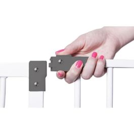 Barrera de seguridad y extensión 18 cm - DREAMBABY - LIBERTY - 1 barrera + 1 extensión - 93-99 cm - Blanco Barrera de seguridad y extensión 18 cm - DREAMBABY - LIBERTY - 1 barrera + 1 extensión - 93-99 cm - Blanco