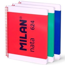 Milan Cuaderno Espiral A4 80H 95 gr Pautado 7 mm Tapa Dura Colección Nata® 624 Since 1918 Surtido Pack 3 Ud Precio: 10.43504. SKU: B1BCZJFHLG