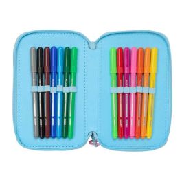 Safta Plumier Triple 37 pcs Stitch "Happy" 12,5x19,5x5,5 cm