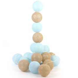 Home Deco Light Guirnalda Luz 20 Led Azul/Oro con Bolas de 5,5 cm, Cable 345 cm Precio: 7.88999981. SKU: B1BNEK54LE