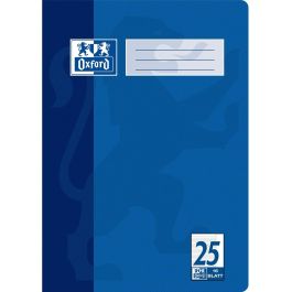 Oxford 100050311 Cuaderno A4 Rayado con Margen, 16 Hojas, 90 g/m², Azul - Pack de 15