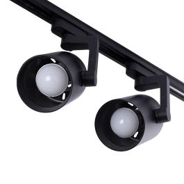Foco de Carril Monofásico E27 Orientable PAR30/A65 Negro - Pack 2 Unidades para Iluminación de Tiendas y Comercios Precio: 15.49999957. SKU: B1H4HAG455