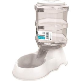 Dispensador de croquetas hexagonales M-PETS - 3500ml - Blanco - Para perros Precio: 25.88999974. SKU: B1FZQTZC2P