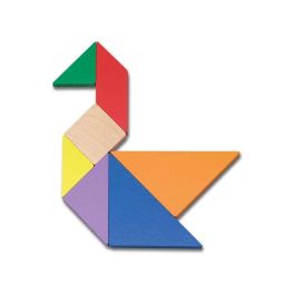 Cayro Juego Tangram de Madera en Caja de Metal 15x15x3 cm