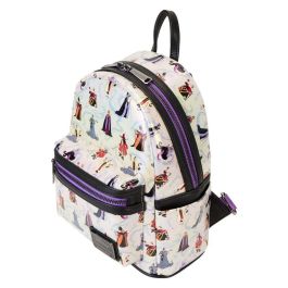 Loungefly Mochila Villanas Disney Piel Vegana 26cm - Tirantes Ajustables, Compartimentos con Cremallera