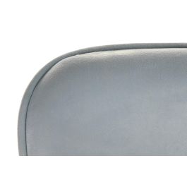 DKD Home Decor Butaca Scandi Azul Celeste y Natural, Patas de Madera, Asiento de Poliéster, Desmontable. 75x96x67 cm, Altura Asiento 40 cm.