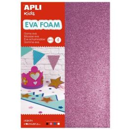 Goma Eva Apli Hoja 20X30 Cm Purpurina 4 Hojas (Blanco, Negro, Rosa Y Azul) Precio: 4.88999962. SKU: B1EC7PWAJF