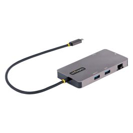 Hub USB Startech 120B-USBC-MULTIPORT Gris 15 W Hub USB Startech 120B-USBC-MULTIPORT Gris 15 W