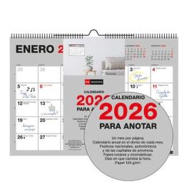 Calendario (2026) Miquelrius Pared Basic Mensual Para Escribir A5 210X148,5 Precio: 5.89000049. SKU: B1525METYE