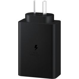 Samsung EP-T6530 Cargador de Pared Negro con 2 Puertos USB-C para Smartphone, Tableta, Portátil, Auriculares y Smartwatch