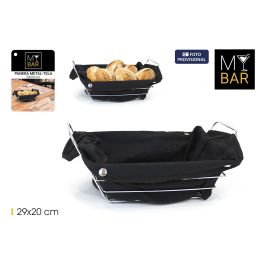 Panera de metal con tela negra rectangular 29x20 cm - My Bar (12 Unidades) Precio: 45.50000026. SKU: B1GZYH7K3C