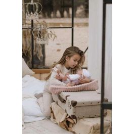 Muñecas Arias Muñeca Reborn Lola 40 cm Cuerpo Blando con Capazo Muñeco con Peso Español