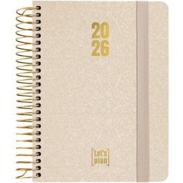 Agenda Anual (2026) Grafoplas Metallic Espiral Tapa Extradura Con Goma A6 170X145 D/P Arena Precio: 13.50000025. SKU: B14HJLCR3K