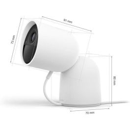 Philips Hue AUC1717288397950 Cámara Secure con cable y soporte de escritorio - HD 1080P - Para interior o exterior - Blanca