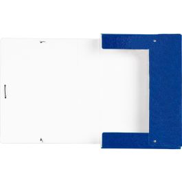 Carpeta Proyectos Liderpapel Folio Lomo 70 mm Carton Gofrado Azul