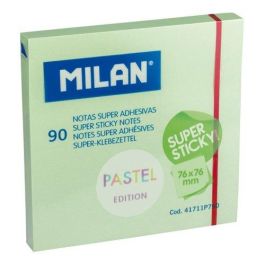Notas Adhesivas Milan Super Sticky 90H 76X76 Pastel Verde 10 unidades Precio: 7.49999987. SKU: B17MDMNKE2