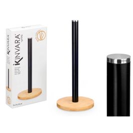 Portarrollo Bambu Negro Kinvara 15X34CM (12 Unidades) Precio: 50.49999977. SKU: B17P8VZKJP