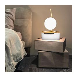 LogiLink KAB0075 Caja Organizadora de Cables con Tapa de Bambú 320 x 140 x 130 mm, Blanca