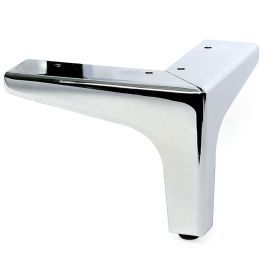 Q&Q Pata Metálica Hilda H100 - Soporte para Sofá y Mueble, Acabado Cromo, 100 mm de Altura, 135x135 mm Base Cuadrada, Duradera Precio: 2.59000016. SKU: B1HYDXZNES