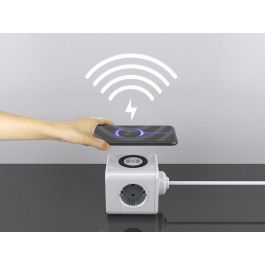 MicroConnect Power Cube with Wireless Charging, 3 Schuko outlets, 2 USB A ports, 1 USB-C port 1,5m cable White MicroConnect Power Cube with Wireless Charging, 3 Schuko outlets, 2 USB A ports, 1 USB-C port 1,5m cable White