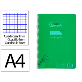 Liderpapel Cuaderno Espiral A4 Pautaguía Tapa Plástico 80 Hojas 90gr Cuadro Pautado 3mm Con Margen Color Verde Precio: 18.8899997. SKU: B17MB36LE9