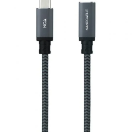 Nanocable 10.01.4500-COMB Cable Alargador USB-C Macho a Hembra 3.2 Gen2x2 20Gbps 100W 50cm Negro