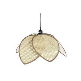 DKD Home Decor Lámpara Techo Balines Ratan Algodón Metal Marrón Negro 64x64x23 cm (2 Unidades) Precio: 119.68999955. SKU: S3020967