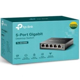 Switch TP-Link TL-SG105S 5 Puertos/ RJ-45 10/100/1000 Switch TP-Link TL-SG105S 5 Puertos/ RJ-45 10/100/1000