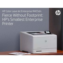HP Impresora Láser Color LaserJet Enterprise M455DN Doble Cara Automática Duplex 3PZ95A Blanca