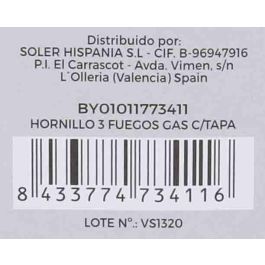 Hornillo de gas 3 fuegos con tapa Algon BBQ (2 Unidades) Hornillo de gas 3 fuegos con tapa Algon BBQ (2 Unidades)