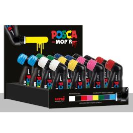 Uni Posca PCM-22 Rotulador Marcador de Pintura, Punta Redonda Gomaespuma 3-19 mm, Base Agua, No Tóxico, Expositor 16 Colores Surtidos Precio: 189.5899995. SKU: B1468RCGLJ