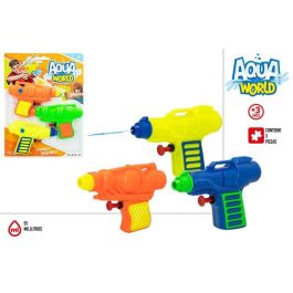 Color Baby Pistola de Agua Aqua World para Niños, Pack de 3 Modelos Surtidos, 19x3x25.5 cm, Juguete Acuático +3 años