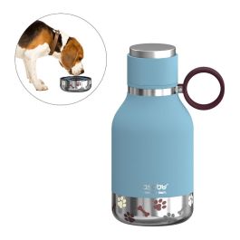 Asobu Botella para Perro con Bowl Plegable, 1 Litro (1000 ml), Acero Inoxidable, Color Azul, A Prueba de Fugas, para Interior y Exterior Precio: 29.8628. SKU: B1EAVEGMWC