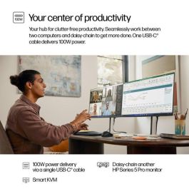 HP Series 5 Pro 27 inch QHD USB-C Conferencing Monitor - 527pm HP Series 5 Pro 27 inch QHD USB-C Conferencing Monitor - 527pm