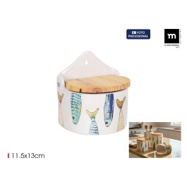 Inde Salero con Tapa de Madera Peixe 12x10x13 cm 420 cc (8 Unidades) Precio: 46.1615. SKU: B1DMYT9FRY