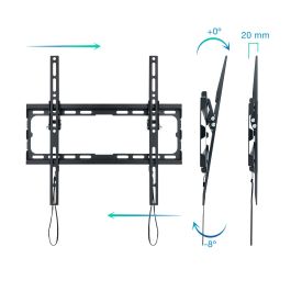 Soporte de Pared Fijo / Inclinable TooQ LP1071T-B para TV de 32-70"/ hasta 45kg Soporte de Pared Fijo / Inclinable TooQ LP1071T-B para TV de 32-70"/ hasta 45kg