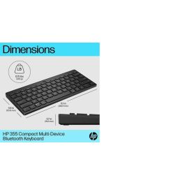HP Teclado Inalámbrico Compacto Multi-Pair para Escritorio, Portátil, Tablet y Teléfono